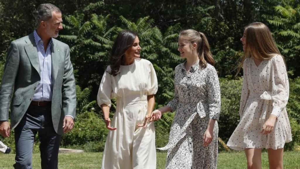 La Familia Real en un acto relacionado con los premios de la Fundación Princesa de Girona.