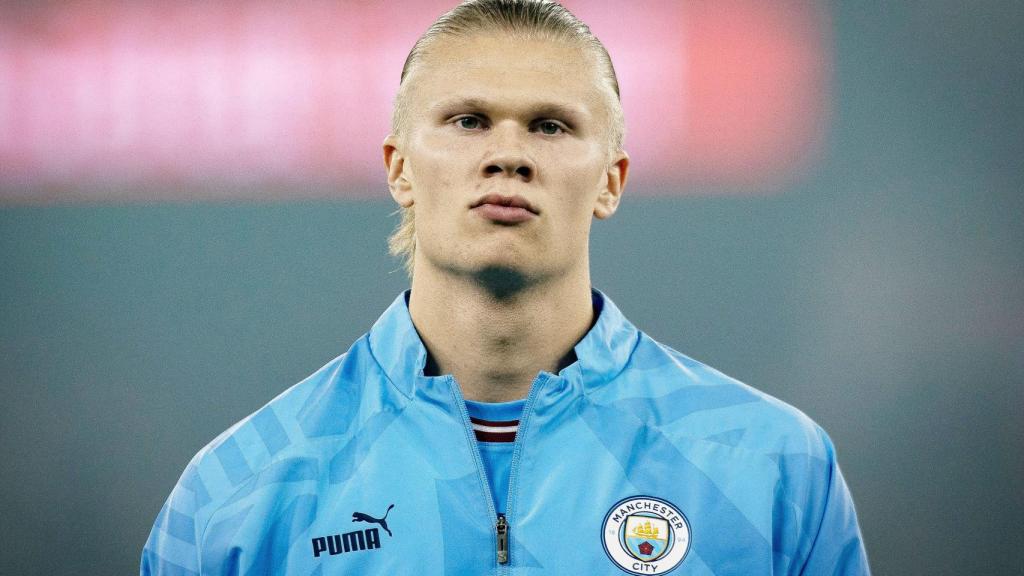 Erling Haaland, con el Manchester City en la temporada 2022/2023