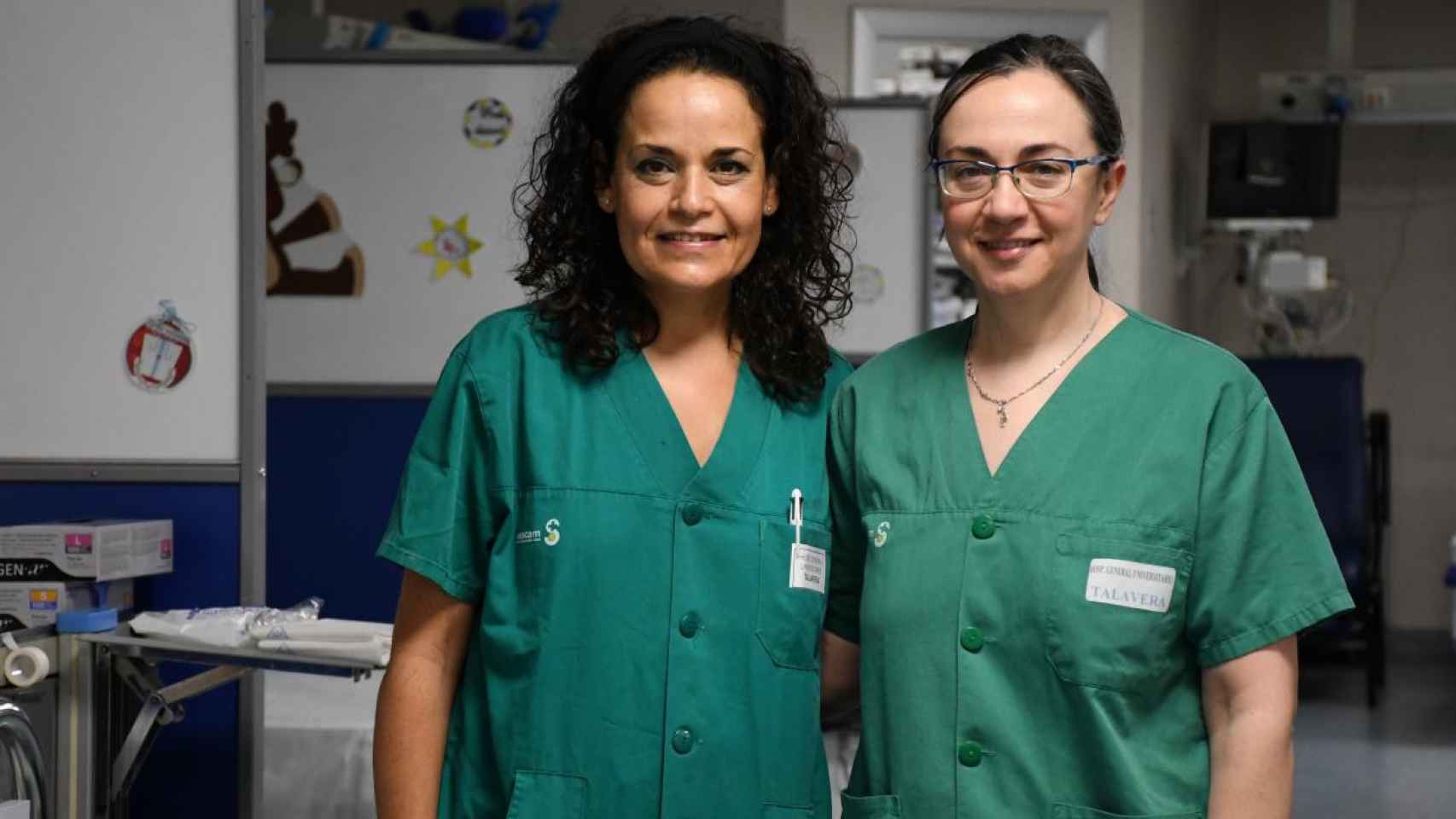 Las coordinadoras médico y de enfermería de trasplantes del hospital talaverano, Ruth Corpas y Gema Martín Corrochano