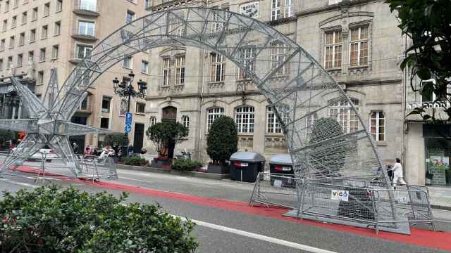 La estrella de luz de García Barbón tras su reparación.