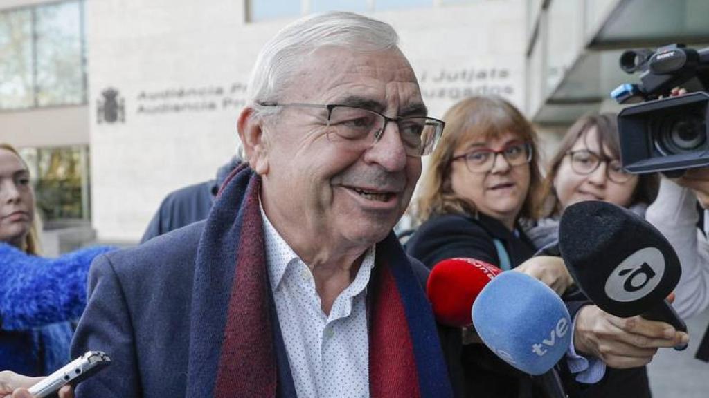 El extesorero del PSOE en Valencia, José María Cataluña, acude al juzgado para declarar.