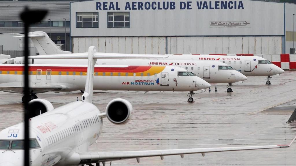 Aviones de Air Nostrum, en imagen de archivo.