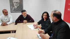 Alicia Palomo en su encuentro con miembros del PSOE de Valladolid