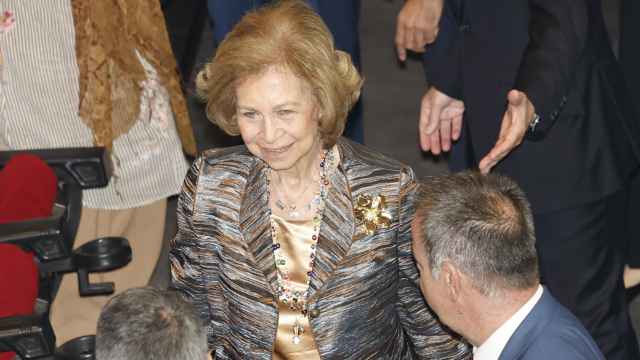 La reina Sofía, en su último acto público.