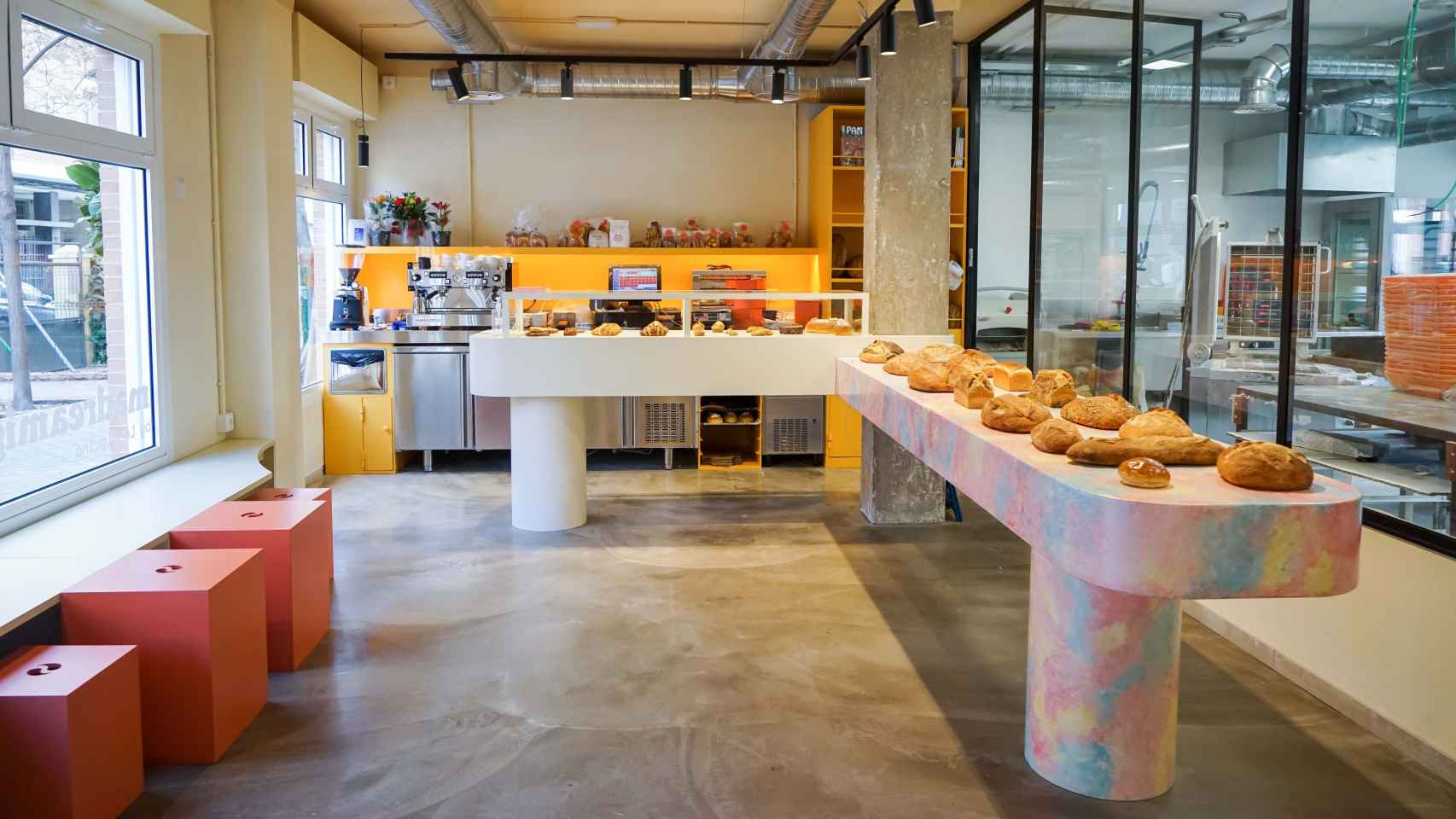 Los locales. de Madreamiga están inspirados en las panaderías de Nueva York