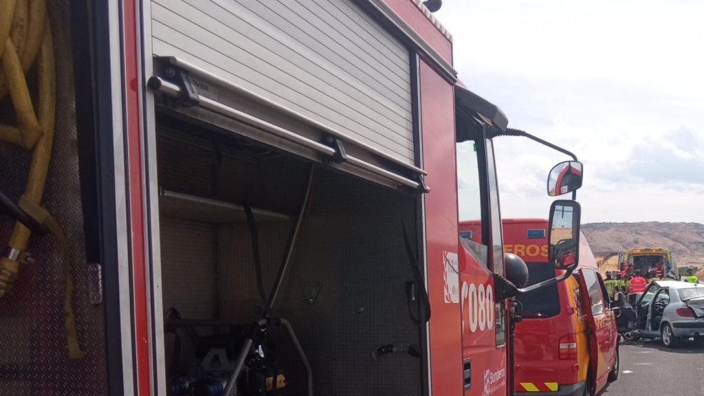 Una intervención de los Bomberos en Ávila. Imagen de archivo