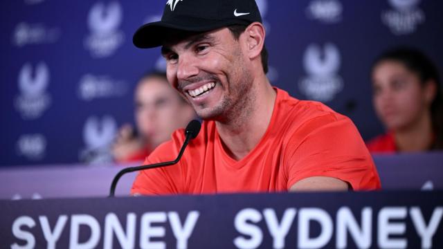 Rafa Nadal, en rueda de prensa antes de la United Cup