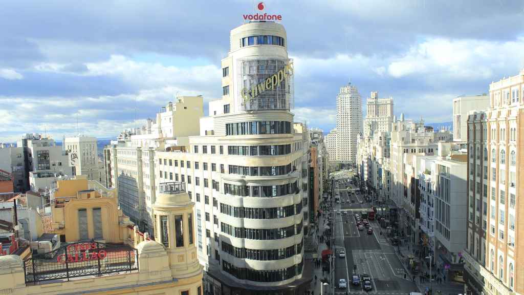 Vista de la Gran Vía de Madrid.