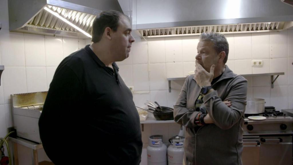 José María Laguna con Alberto Chicote en 'Pesadilla en la cocina'