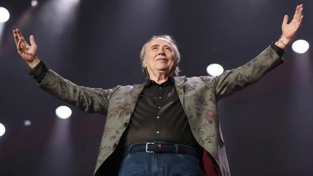 Joan Manuel Serrat durante el concierto en Madrid, en imagen de archivo.