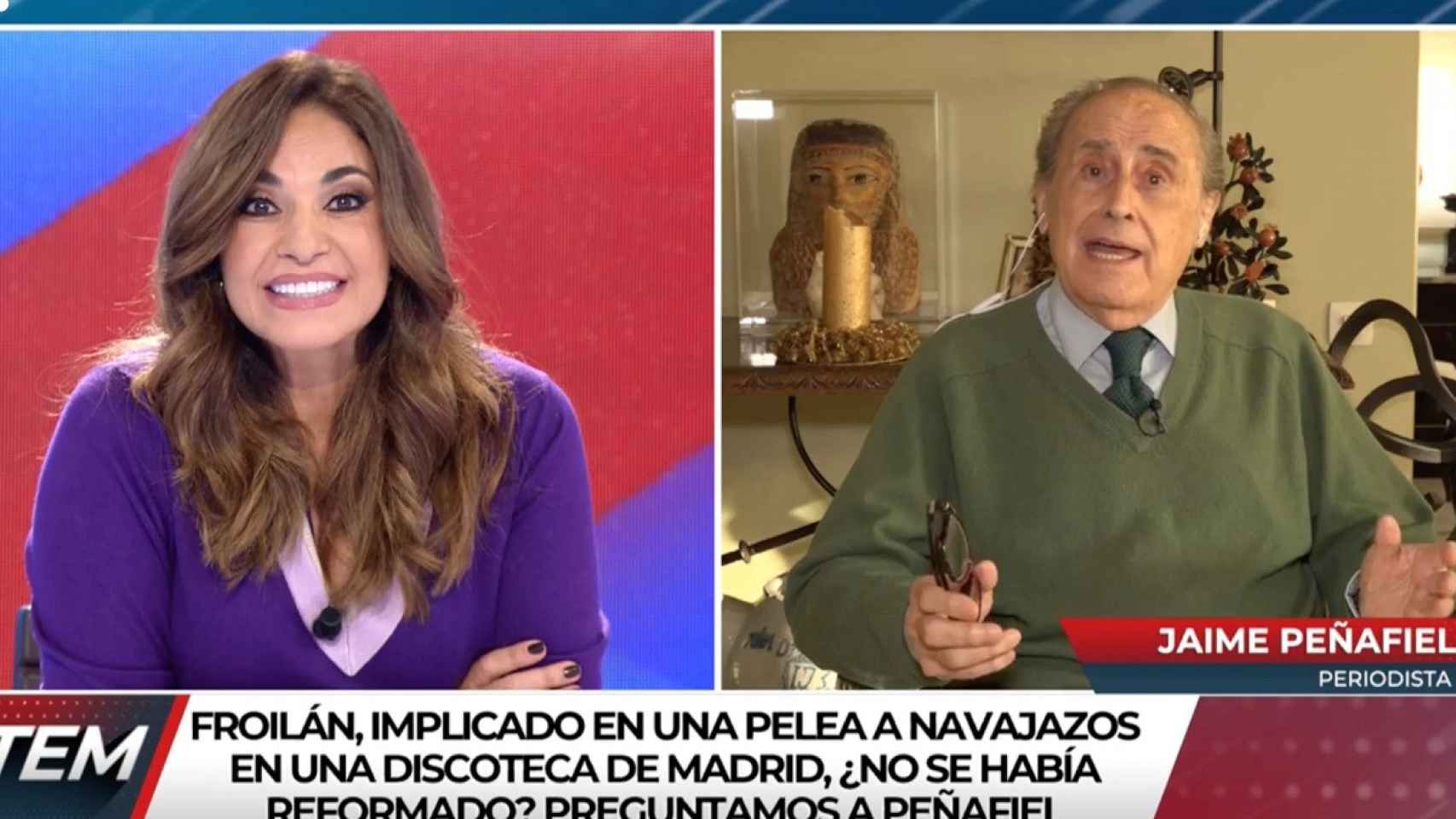 Mariló Montero y Jaime Peñafiel en 'Todo es mentira'.