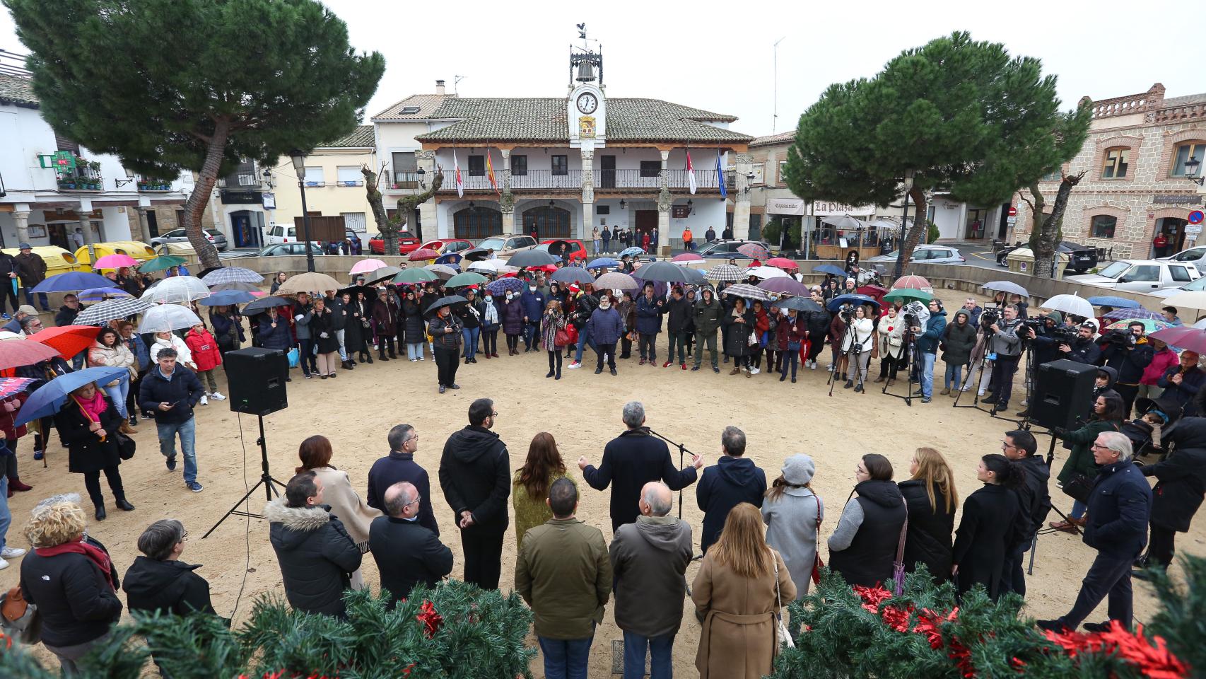 Concentración en Escalona (Toledo). Foto: Óscar Huertas.