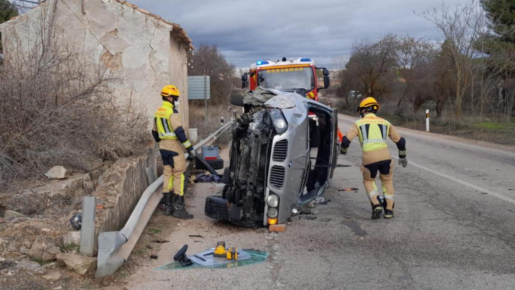 Accidente. Foto: Twitter @cuenca112.