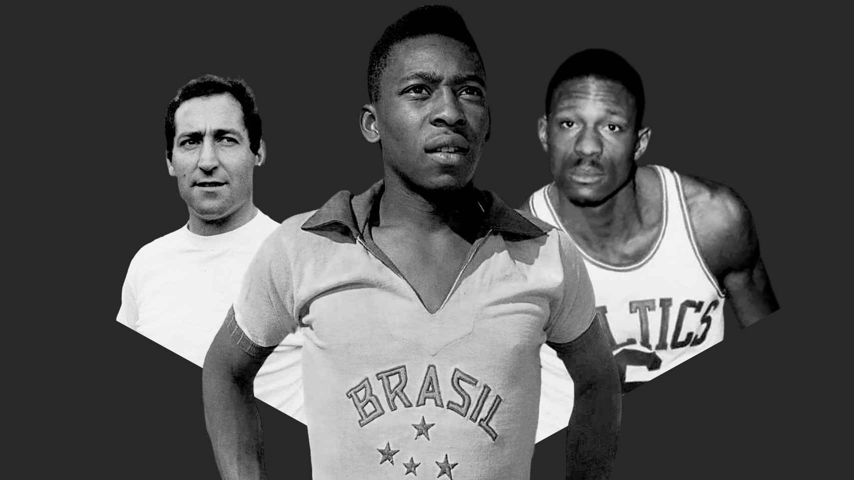 Paco Gento, Pelé y Bill Russell