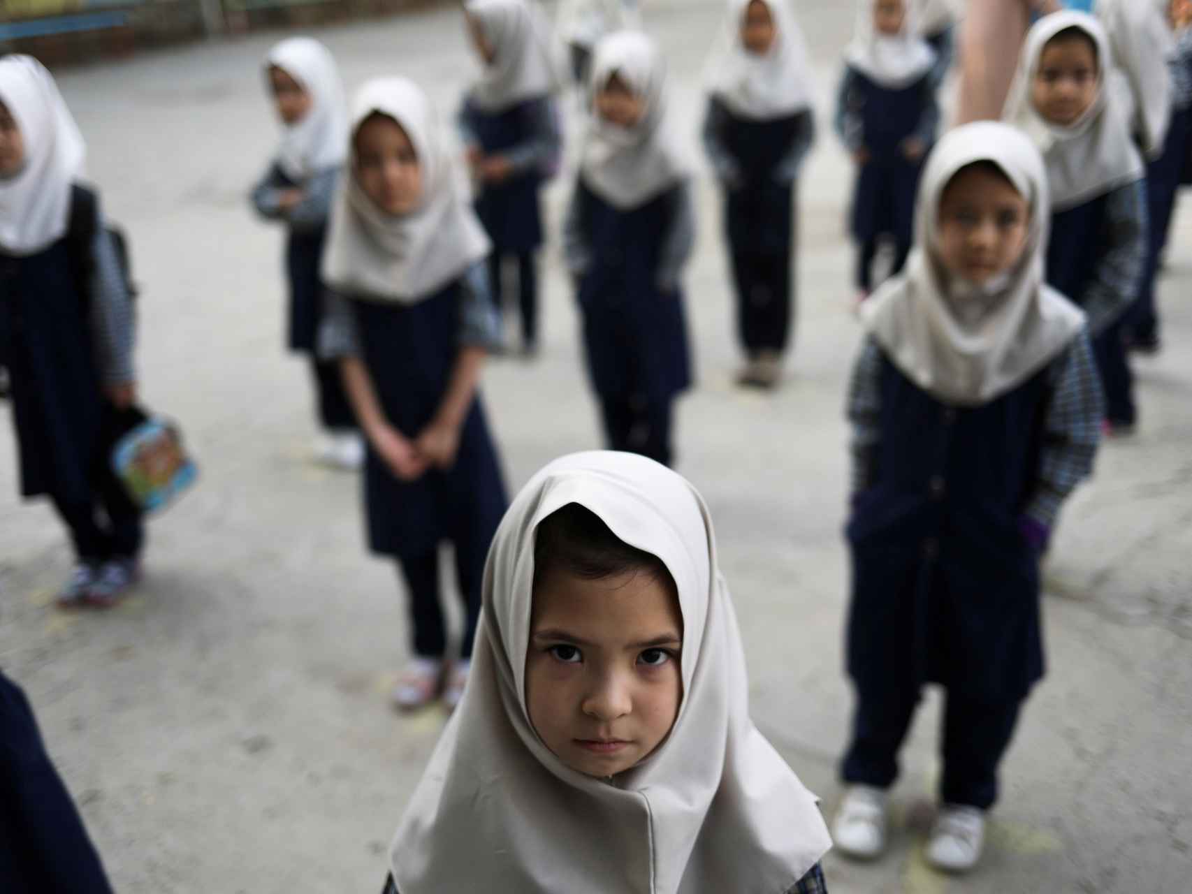 Niñas afganas, cuando todavía asistían al colegio.