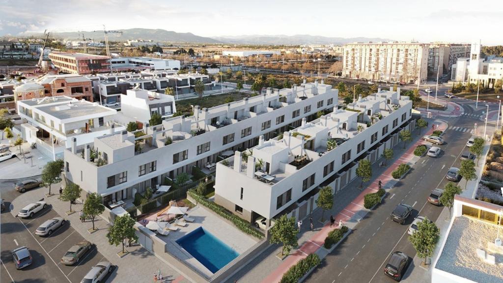 Residencial Chopin, una de las promociones que Metrovacesa ya ha impulsado en Puerto de Sagunto. EE