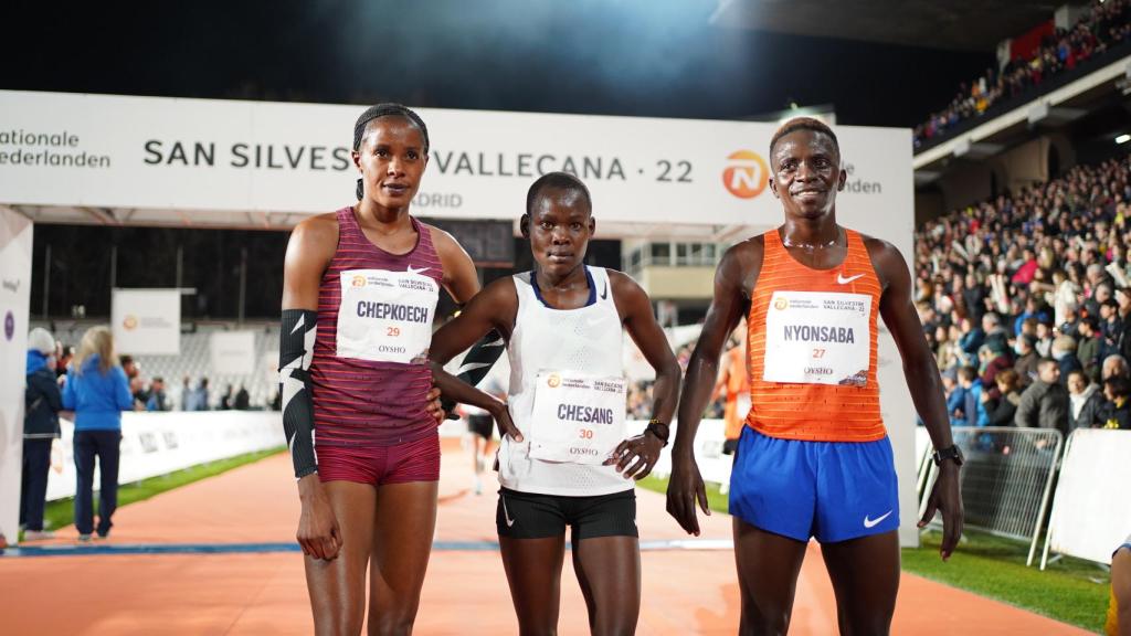 Las tres primeras clasificadas en categoría femenina.