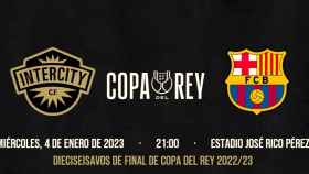 El Barça y el Intercity se enfrentarán en Copa del Rey este enero.