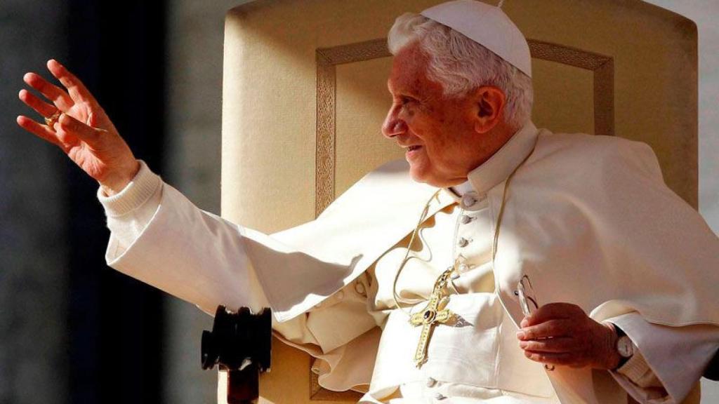 Benedicto XVI durante su visita a España