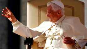 Benedicto XVI durante su visita a España