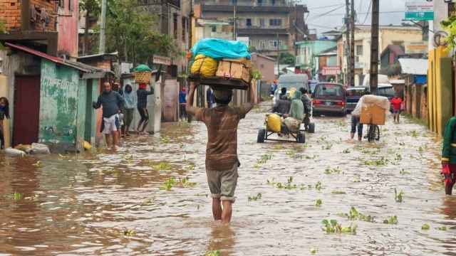 Inundación en Madagascar en el pasado mes de febrero de 2022