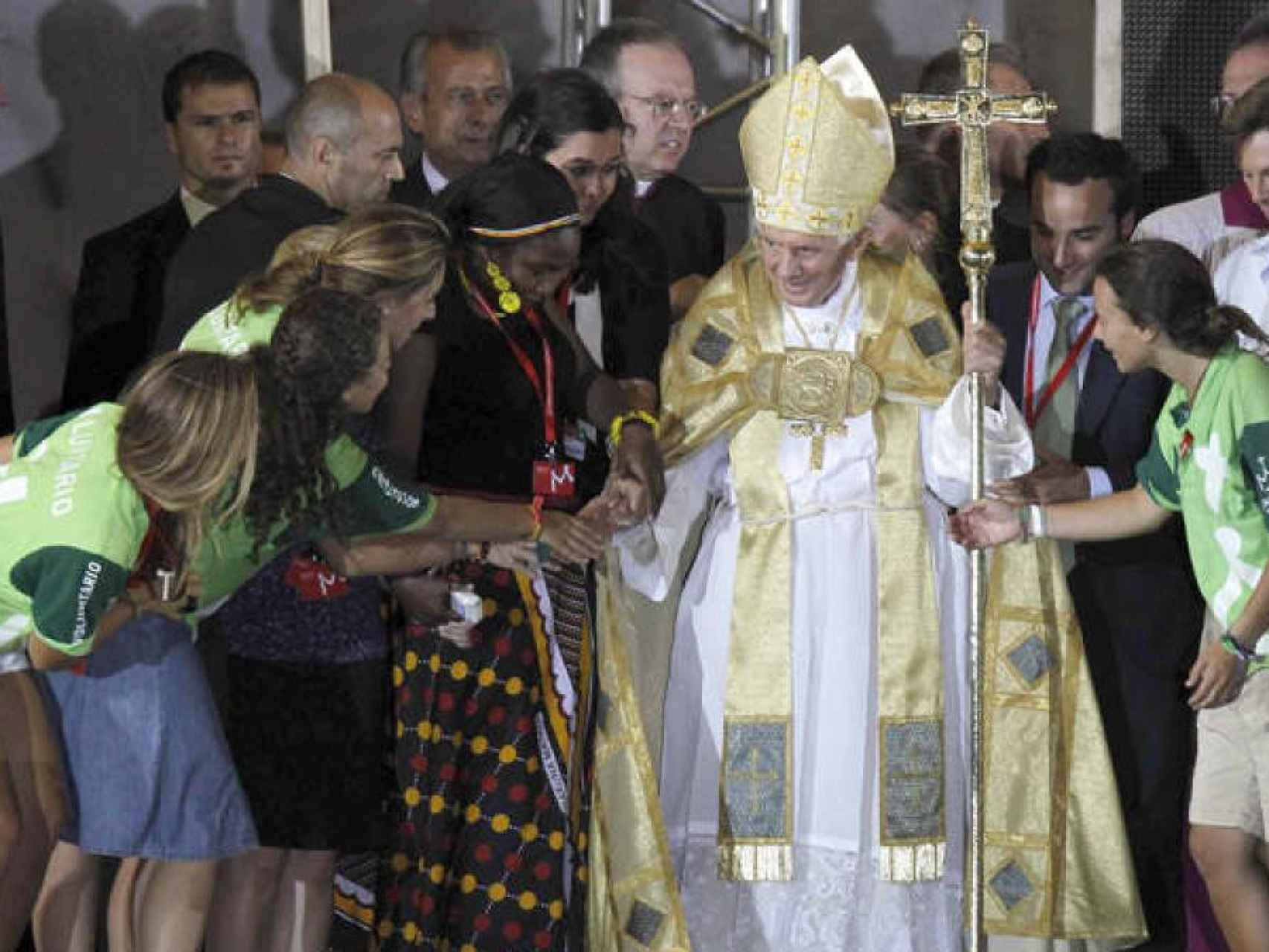 Benedicto XVI, en su visita a Madrid por las JMJ de 2011.