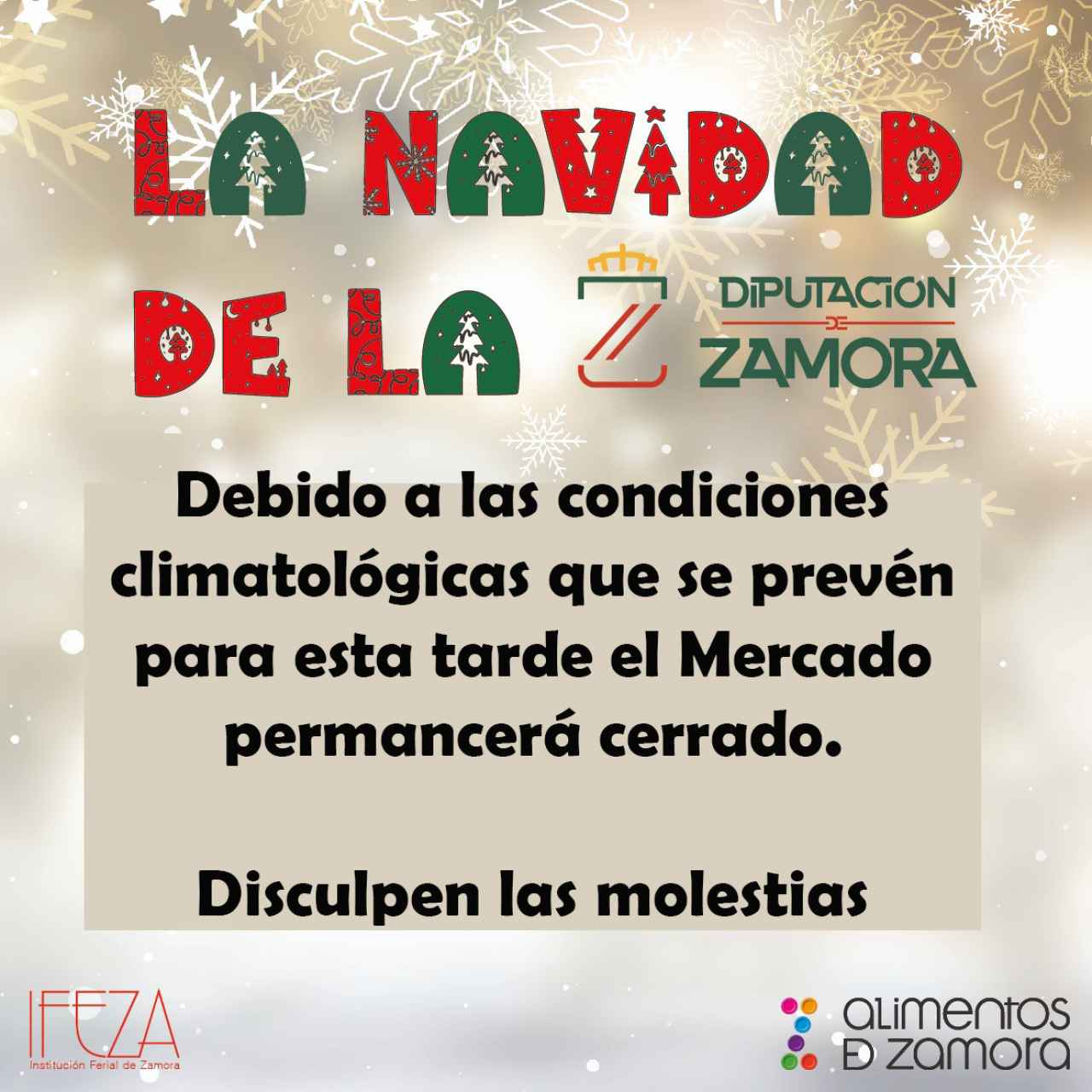 Cierre mercado de la navidad Zamora