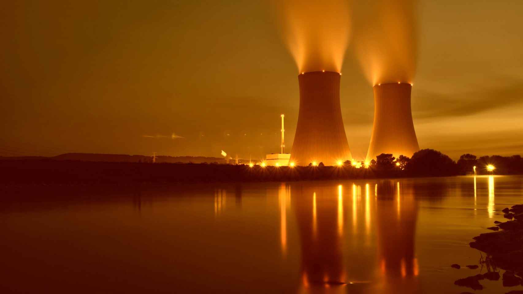 Una planta nuclear.
