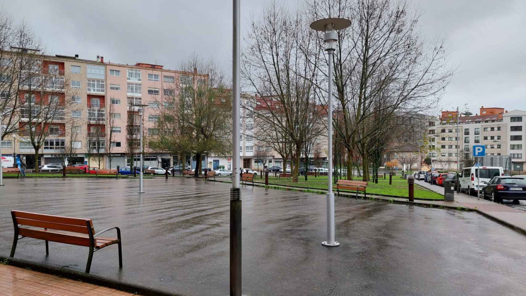 Zona de A Parda en la que se construirá el nuevo parque infantil.