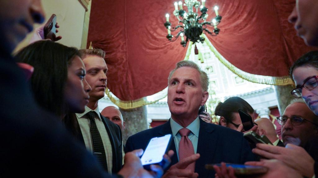 El líder republicano de la Cámara de Representantes de Estados Unidos, Kevin McCarthy.