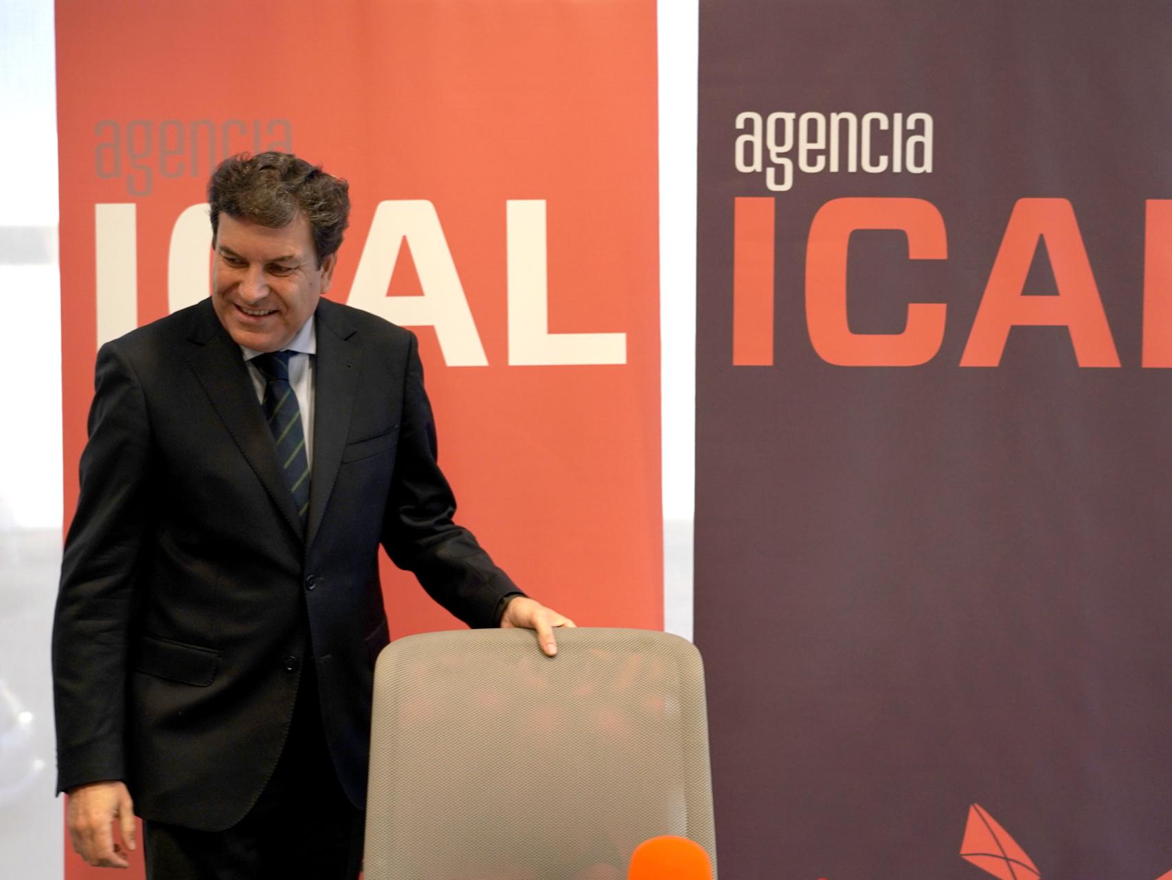 El consejero de Economía y Hacienda, Carlos Fernández Carriedo, durante su participación en 'Los Desayunos de Ical'.