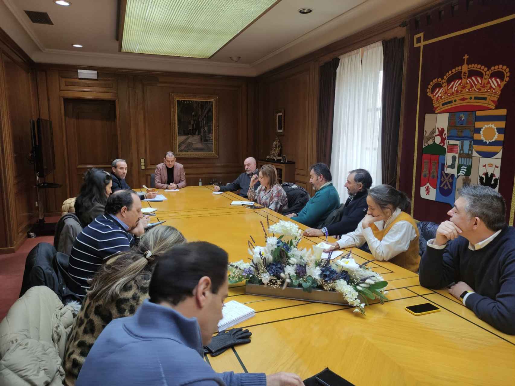 Reunión de la Diputación de Zamora con los consejos reguladores, este martes.