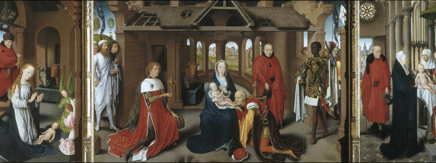 La Adoración de los Magos (1479-80), pintado por el alemán Hans Memlin.