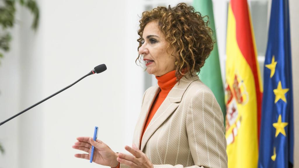 La ministra de Hacienda, María Jesús Montero, este martes en Sevilla.