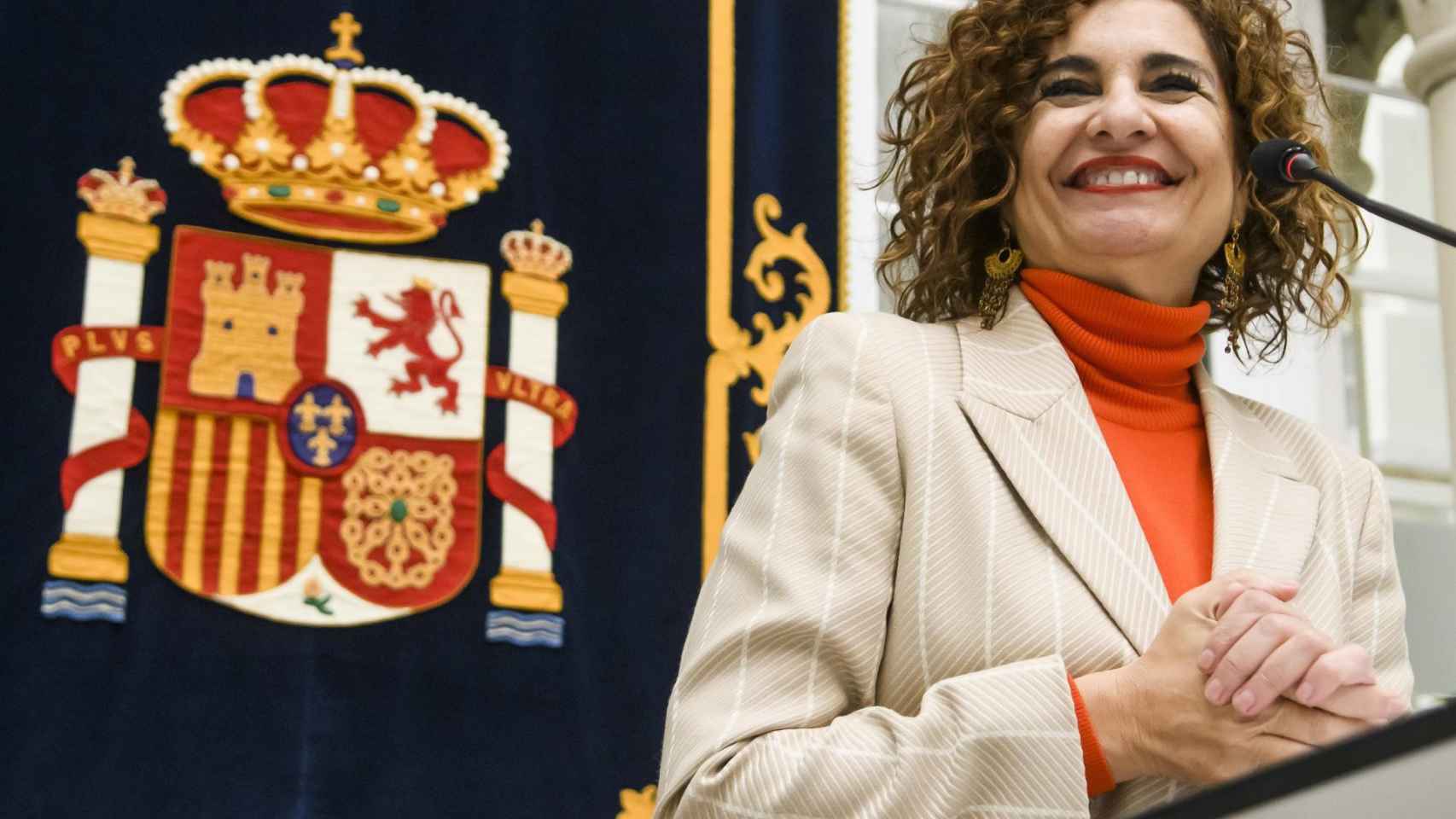 La ministra de Hacienda, María Jesús Montero, este martes en Sevilla.