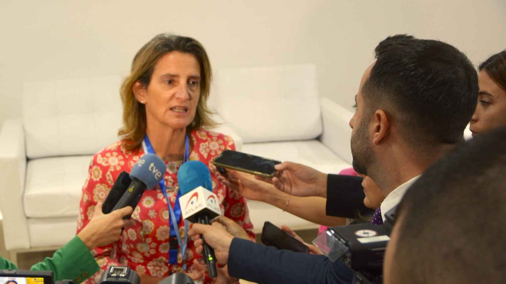 La ministra Teresa Ribera, en la pasada COP27.