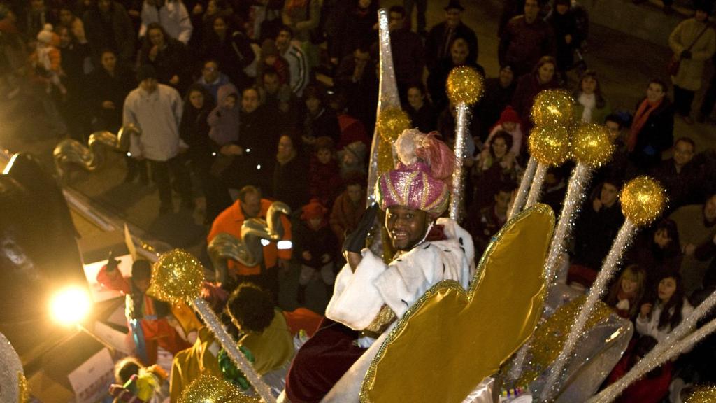 Imagen de una cabalgata de los Reyes Magos en una edición anterior en Zamora.