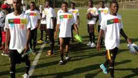 Jugadores de la selección de Camerún sub17