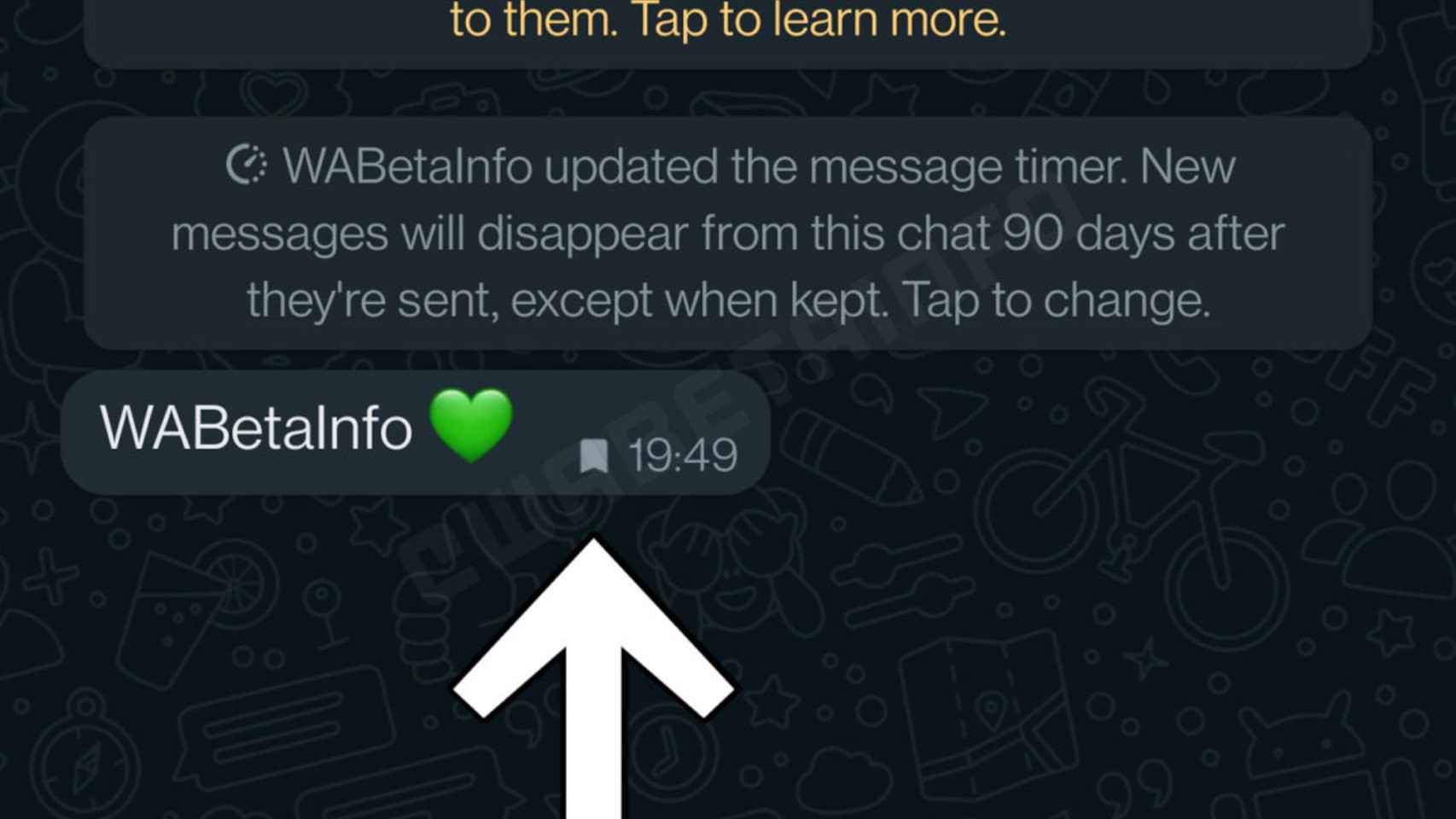 Los mensajes guardados de WhatsApp se distinguirán por un icono especial