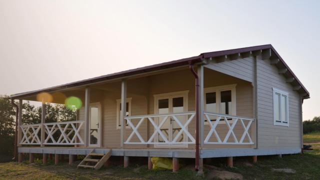 La casa de madera Manitoba