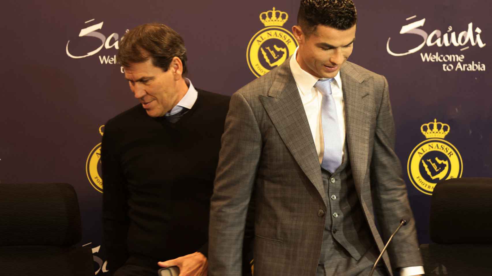 Rudi García y Cristiano Ronaldo