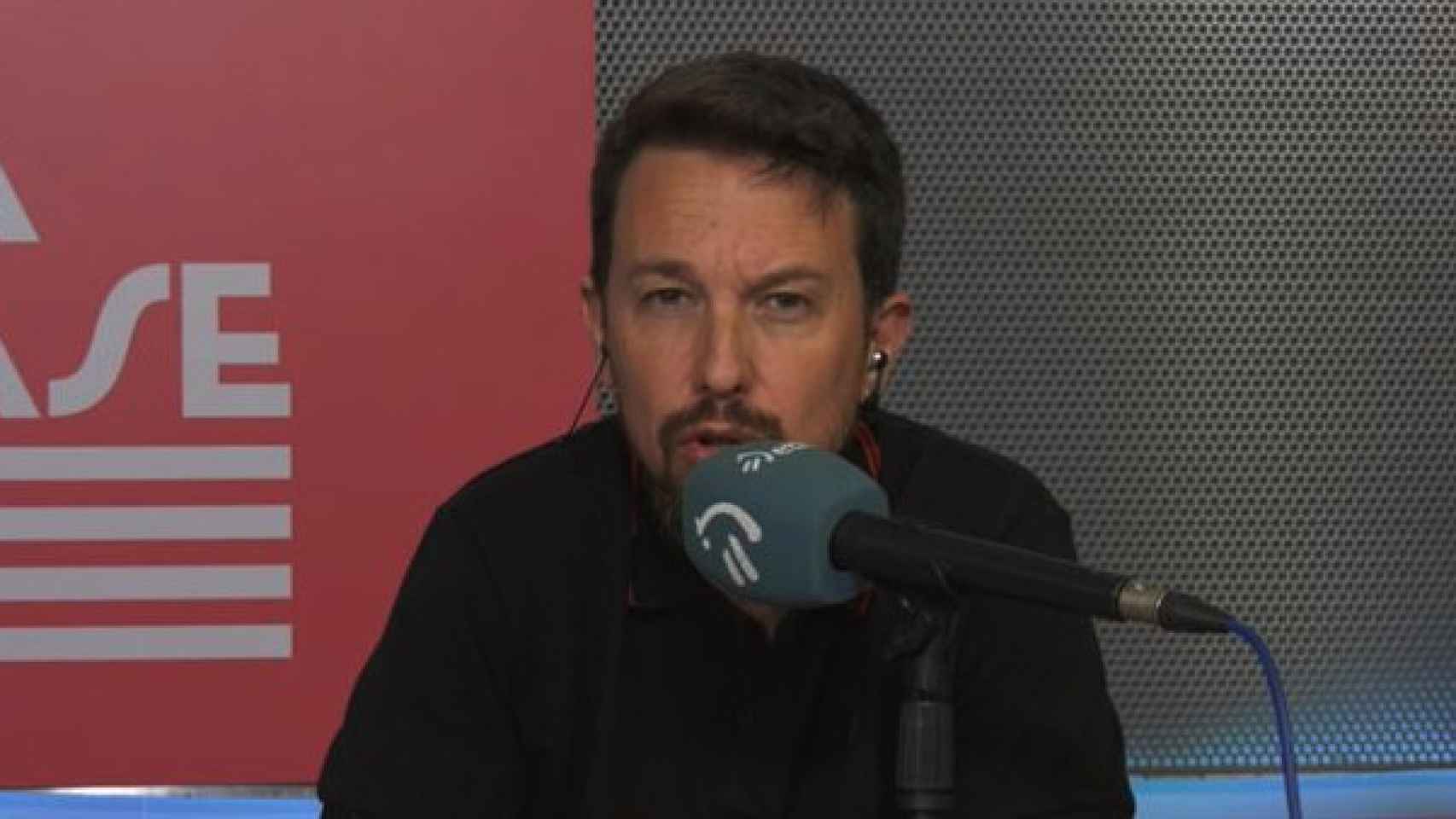 El exvicepresidente del Gobierno Pablo Iglesias en Radio Euskadi.