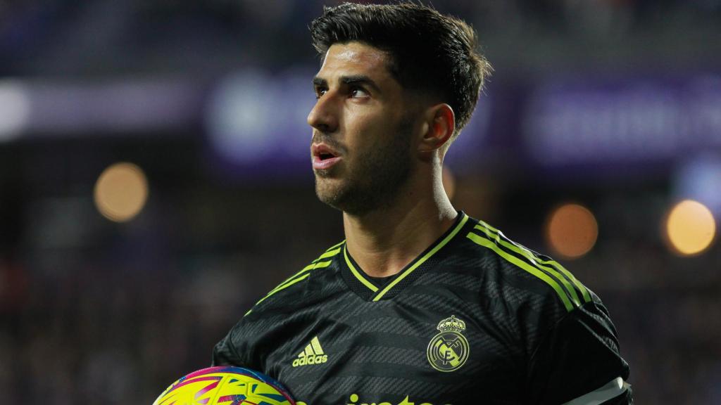 Marco Asensio durante un partido del Real Madrid