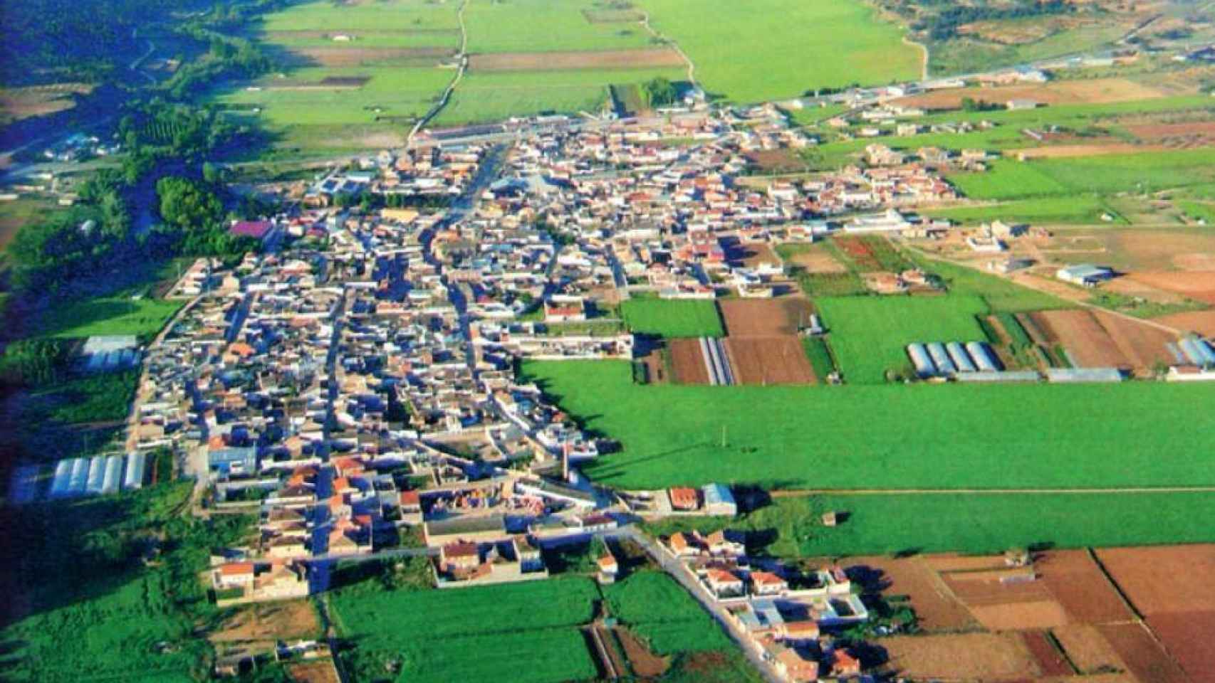 Imagen aérea de El Picazo (Cuenca).