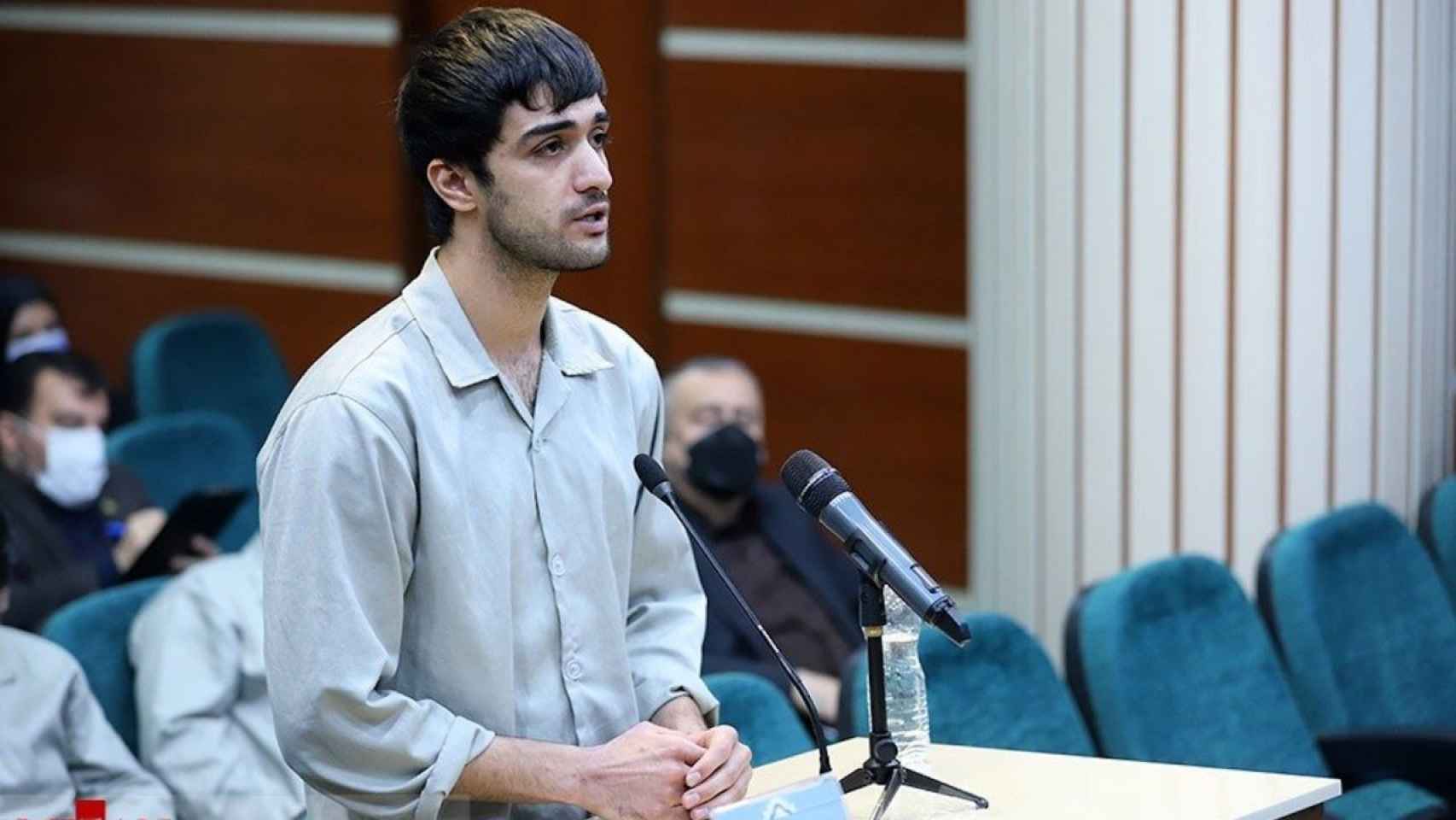 Mohammad Mehdi Karami durante el juicio