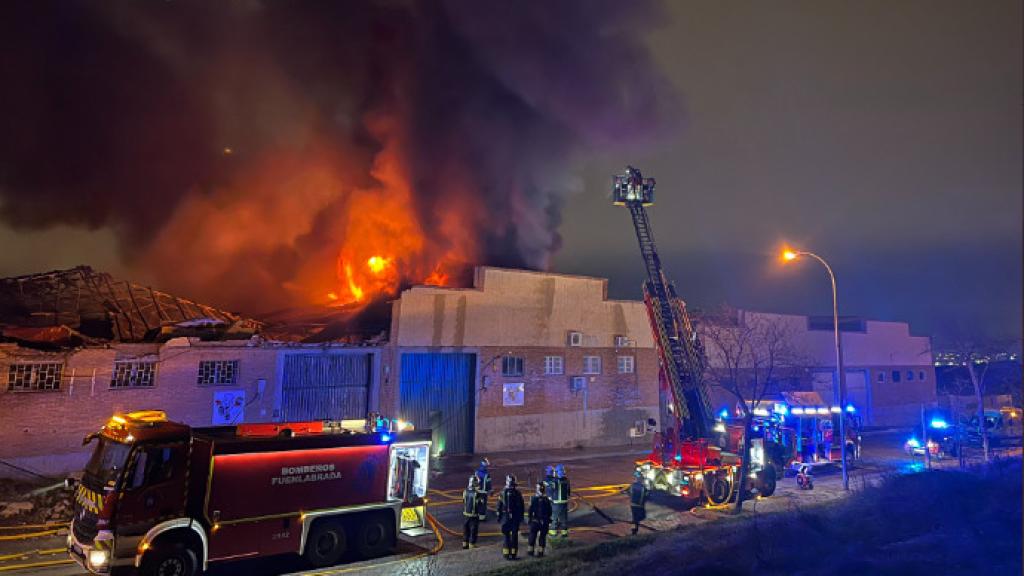 Incendio en Fuenlabrada