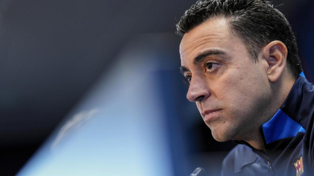 Xavi Hernández, en rueda de prensa