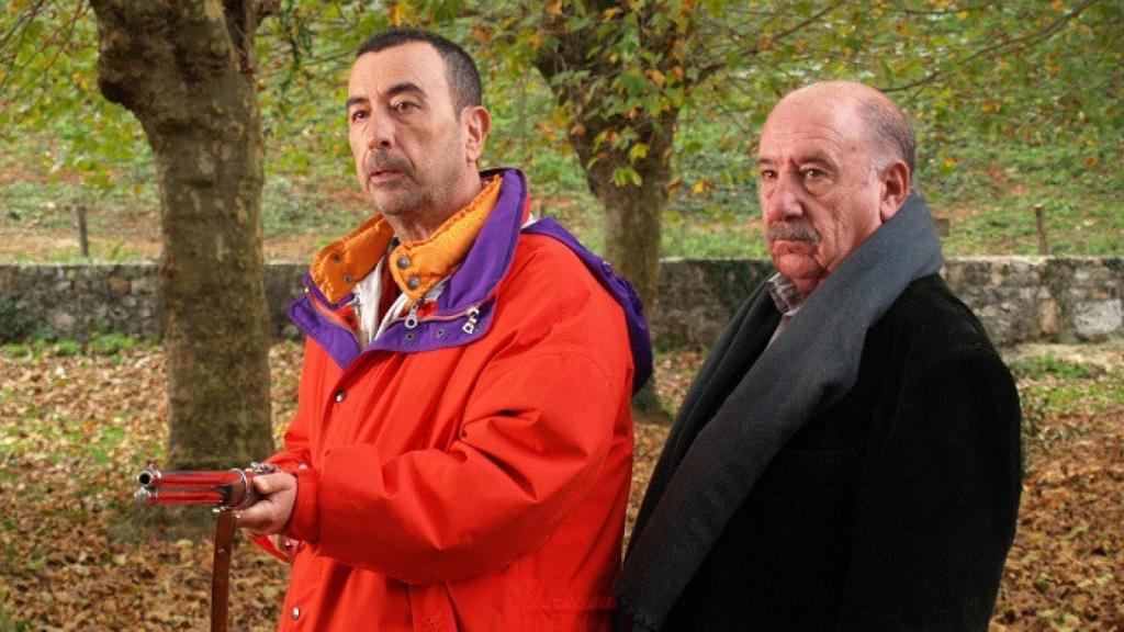 José Luis Garci y Alfredo Landa, durante el rodaje de 'Luz de domingo'. Foto: Hatari Books