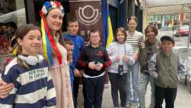 Niños ucranianos refugiados en Valencia con la ONG 'Juntos por la Vida'.