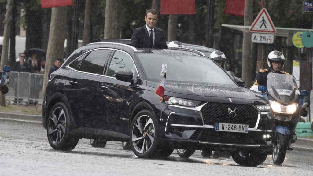 El coche oficial de Emmanuel Macron.